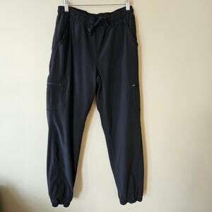 Eddie Bauer Women's Flexion Polar Fleece Lined Jogger Pant Sz 12 Black Pull-On